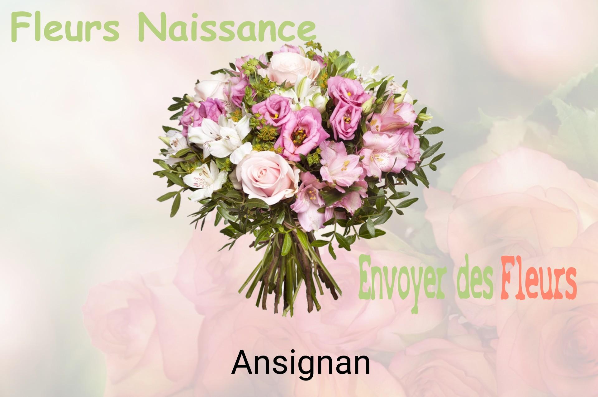 Bouquet de fleurs de naissance livré à Ansignan